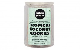 Urban Platter Tropical Coconut Cookies  Plastic Jar  280 grams